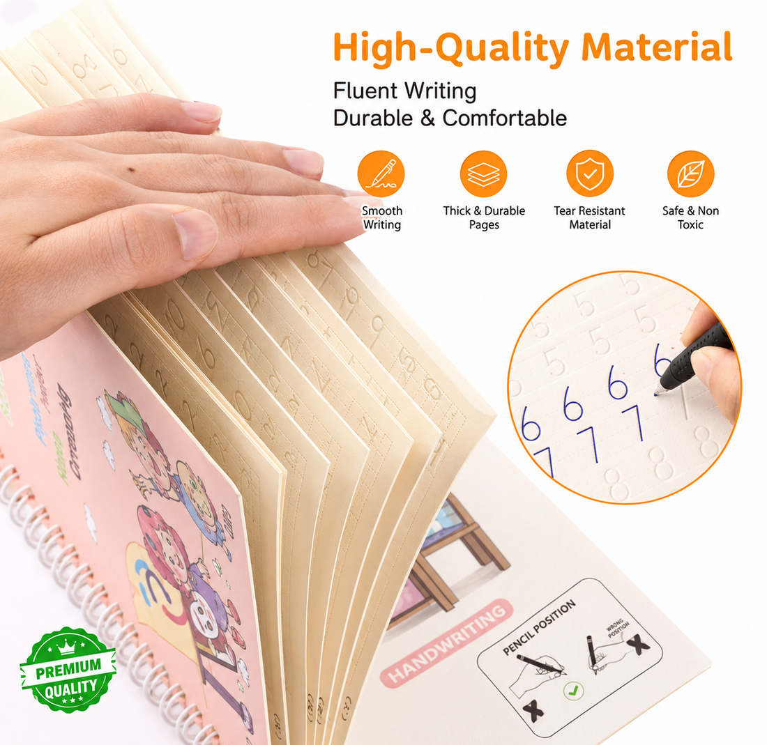 SANK Magic Book – Reusable Handwriting Practice Book for Kids 📚✍️