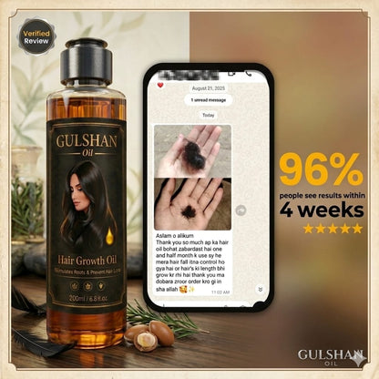 Gulshan Hair Growth Oil – Nourish, Strengthen &amp; Revive Your Hair ✨💚